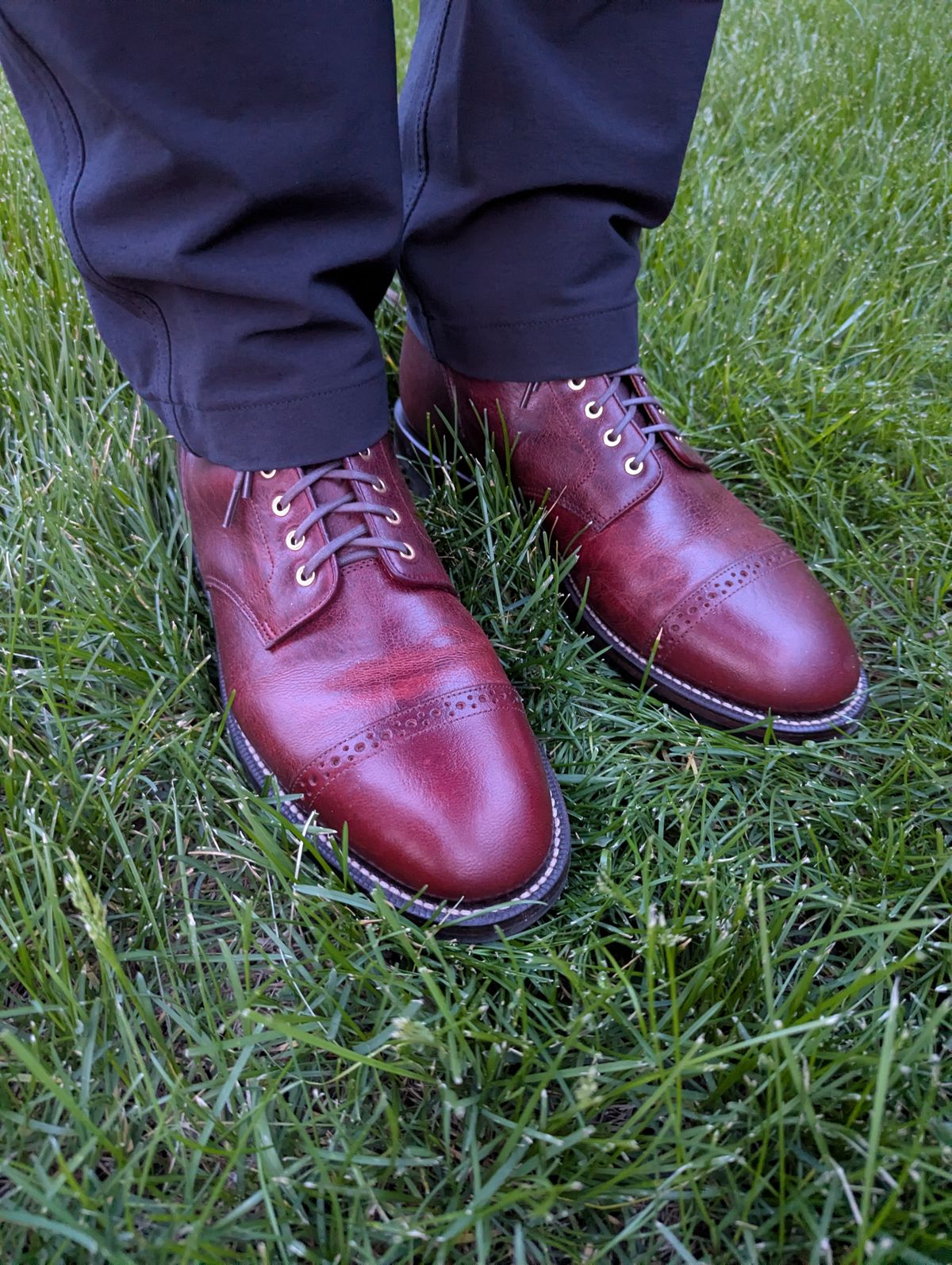 Photo by habibiboots7 on May 6, 2026 of the Grant Stone Garrison Boot in Gallun Red Denali Stag.