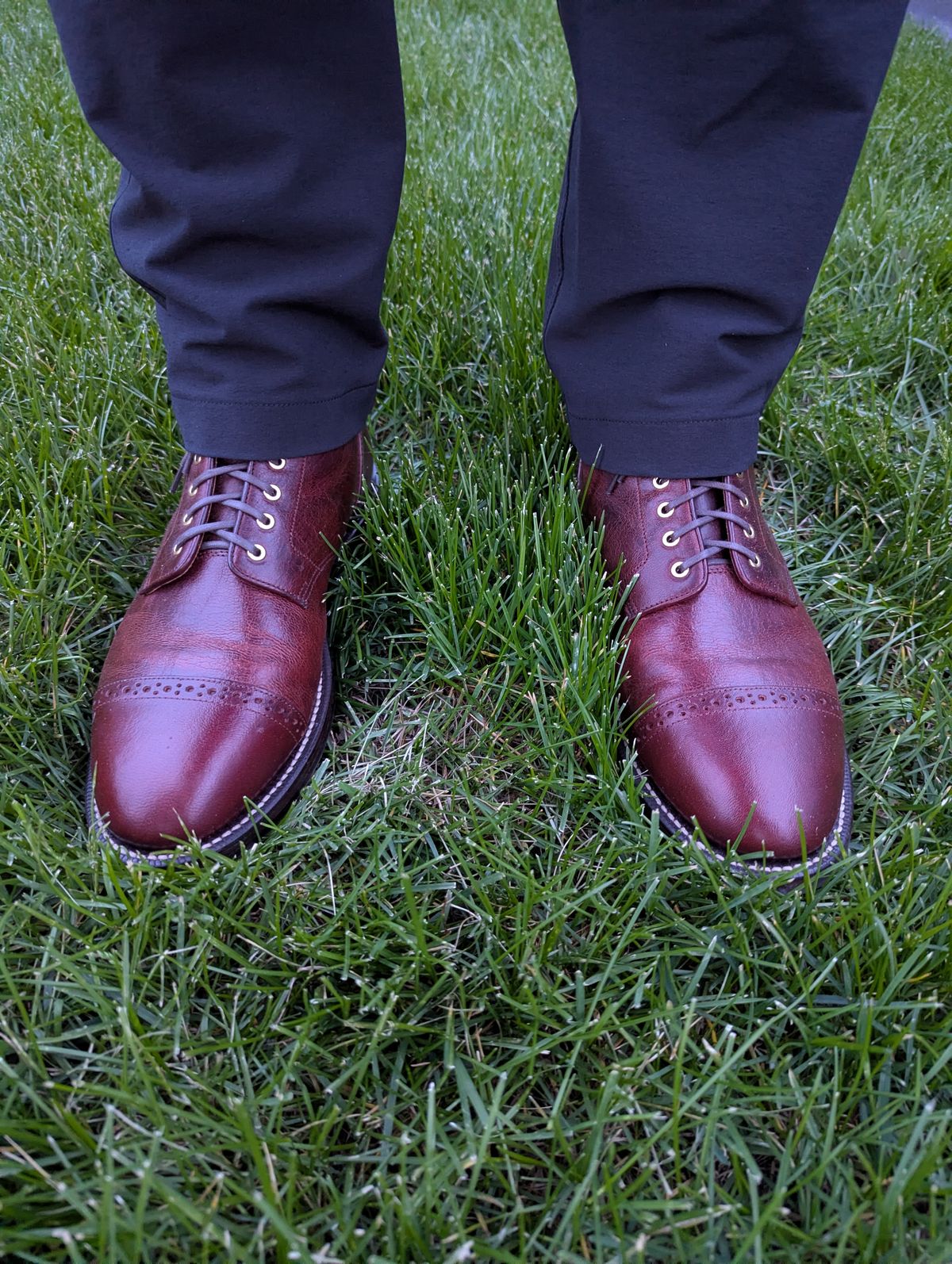Photo by habibiboots7 on May 6, 2026 of the Grant Stone Garrison Boot in Gallun Red Denali Stag.
