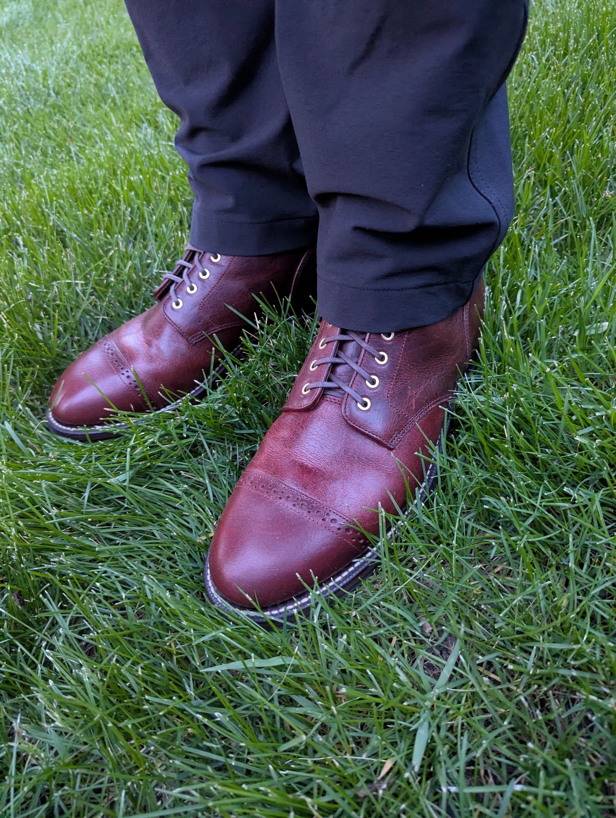 Photo by habibiboots7 on May 6, 2026 of the Grant Stone Garrison Boot in Gallun Red Denali Stag.