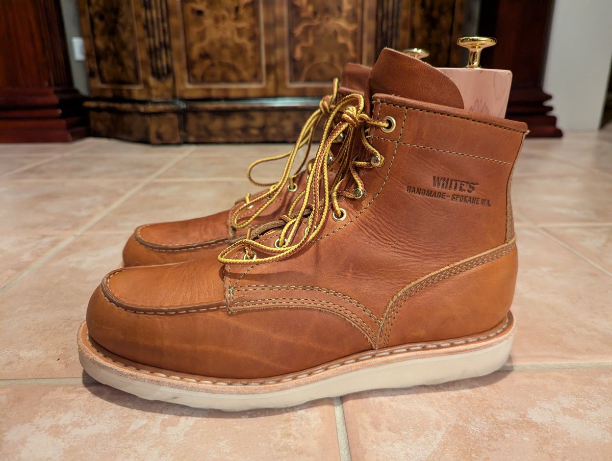 Photo by habibiboots7 on July 8, 2025 of the White's Perry 6" Select in Seidel Tobacco Stampede.