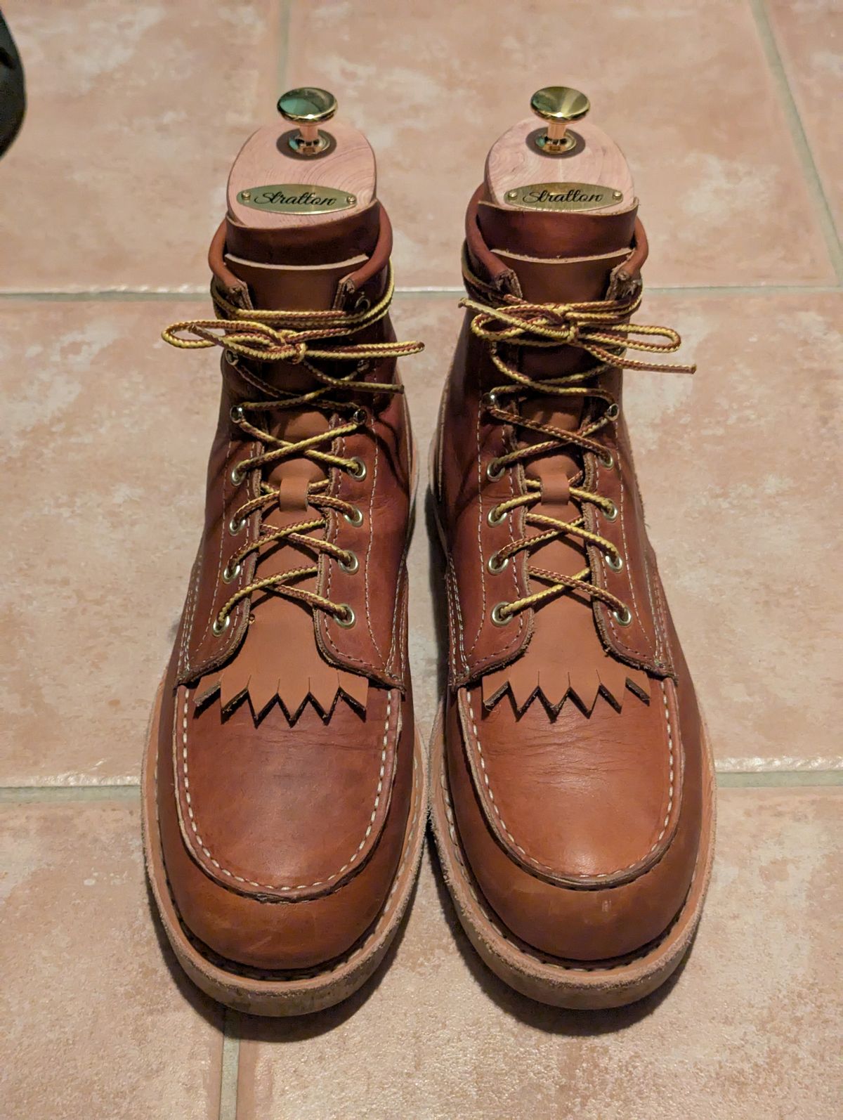 Photo by habibiboots7 on October 15, 2025 of the White's Perry 6" Select in Seidel Tobacco Stampede.