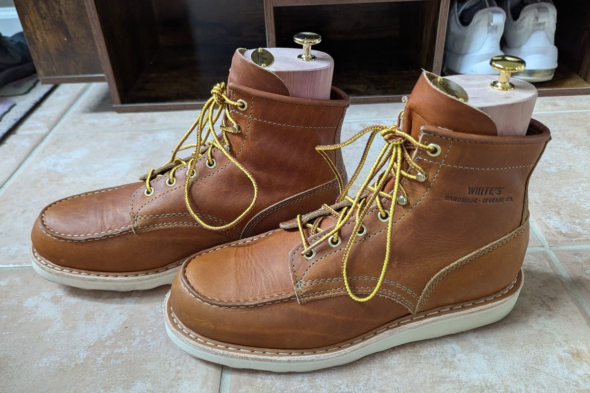 Photo by habibiboots7 on March 30, 2025 of the White's Perry 6" Select in Seidel Tobacco Stampede.