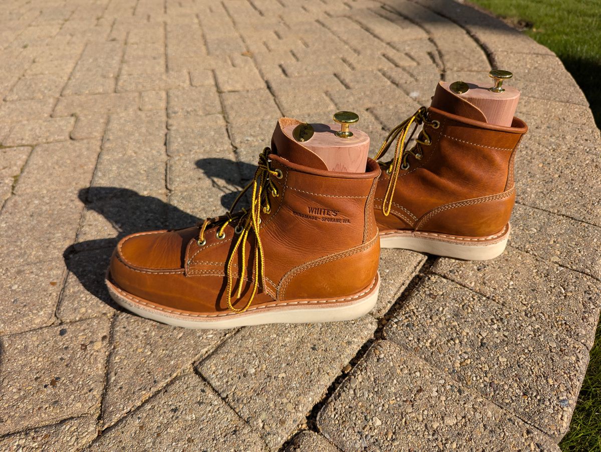 Photo by habibiboots7 on May 11, 2025 of the White's Perry 6" Select in Seidel Tobacco Stampede.