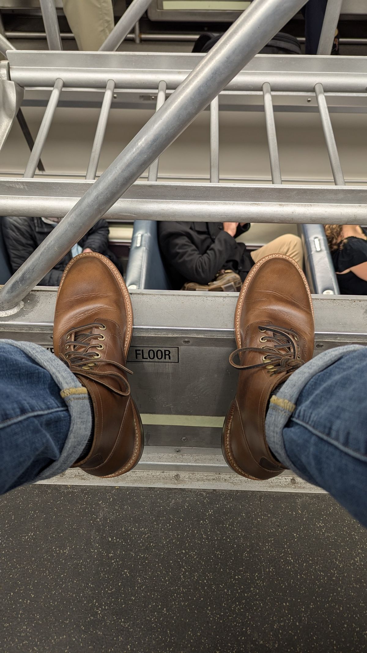 Photo by habibiboots7 on March 11, 2025 of the Grant Stone Diesel Boot in Horween Dune Chromexcel.
