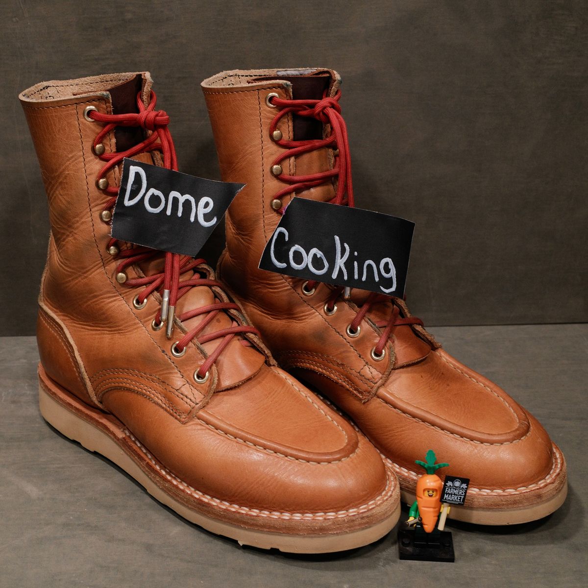 Photo by saintnick on November 1, 2025 of the Nicks Moc Toe in Horween Light Natural Dublin.