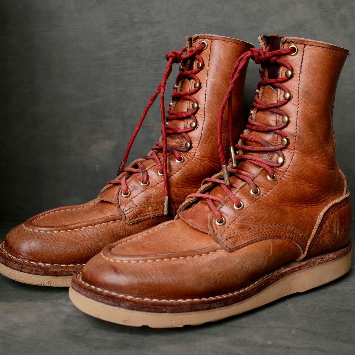 Photo by saintnick on April 5, 2026 of the Nicks Moc Toe in Horween Light Natural Dublin.