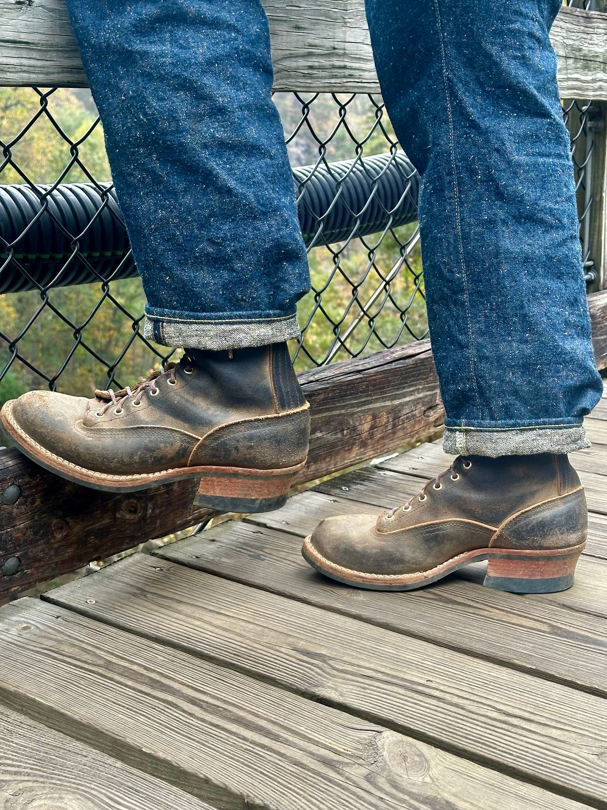 Photo by saintnick on November 10, 2024 of the Nicks LTT Heritage in Horween Black Waxed Flesh.