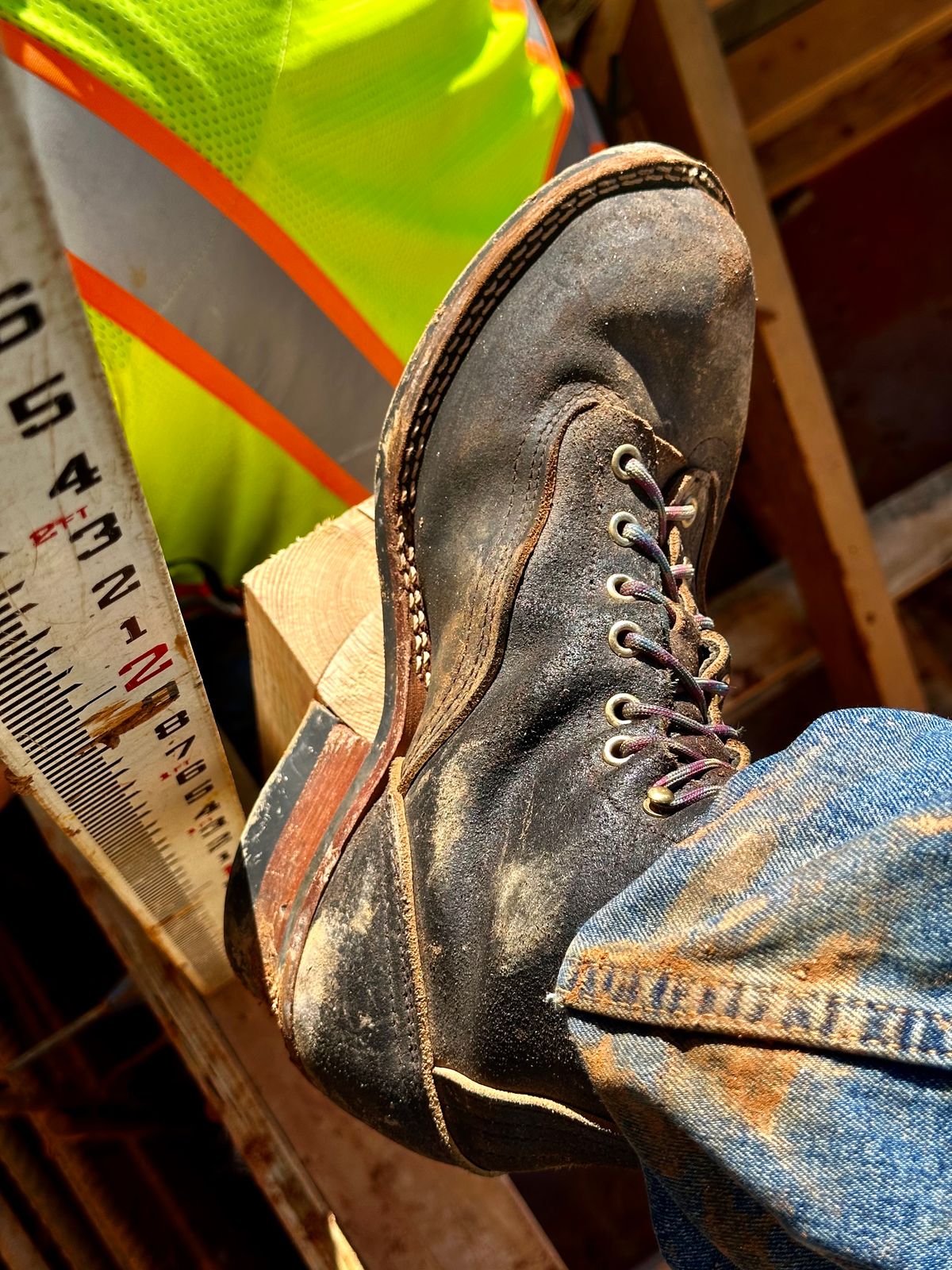 Photo by saintnick on November 20, 2024 of the Nicks LTT Heritage in Horween Black Waxed Flesh.