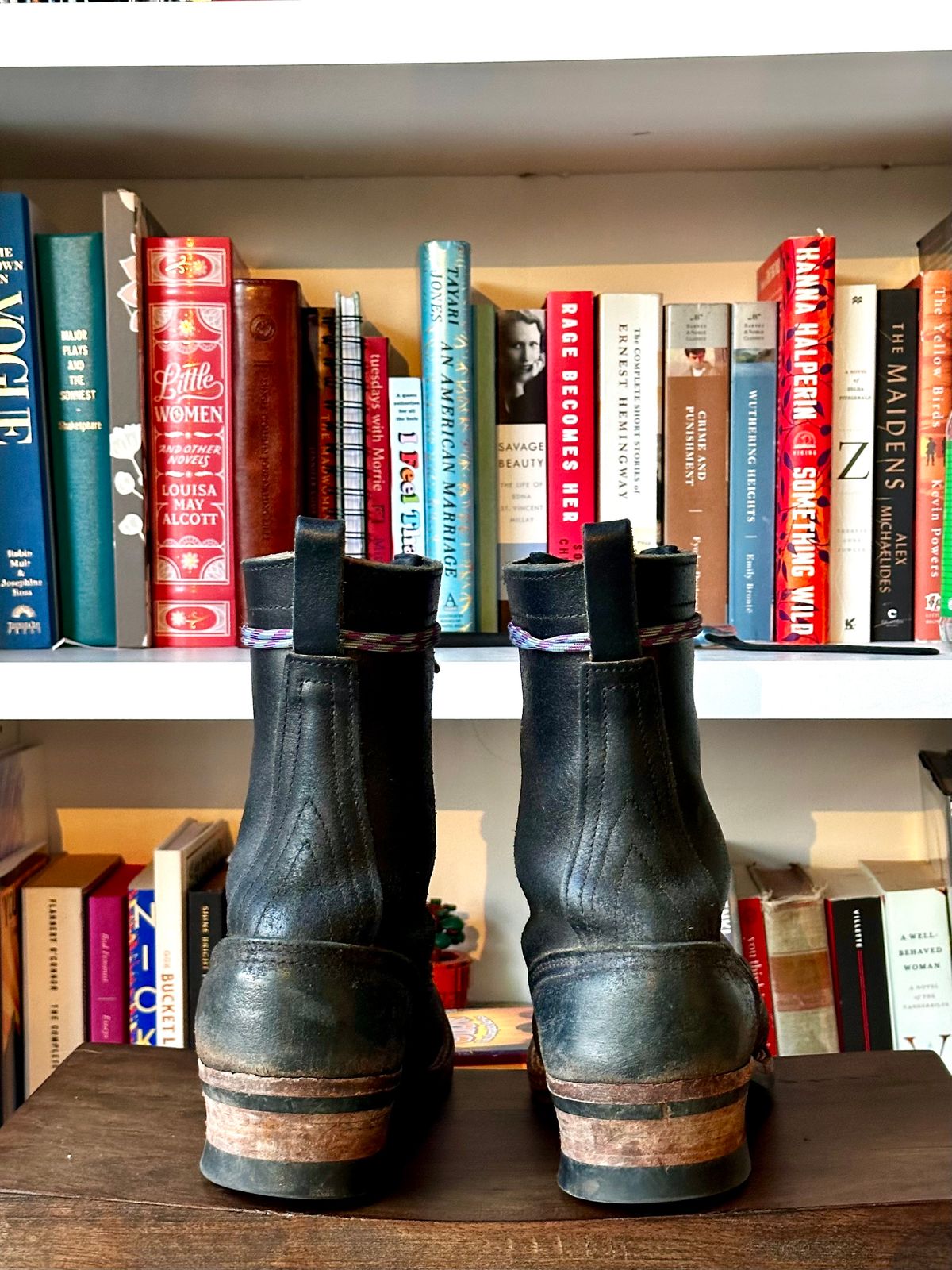 Photo by saintnick on February 3, 2025 of the Nicks LTT Heritage in Horween Black Waxed Flesh.