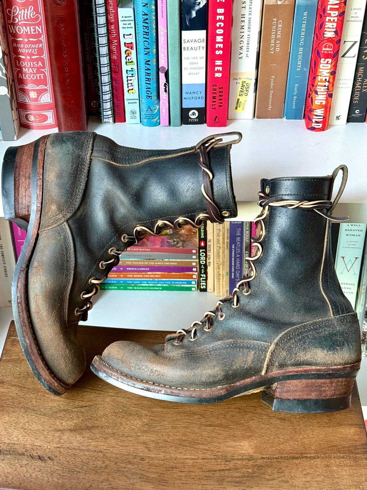 Photo by saintnick on March 2, 2025 of the Nicks LTT Heritage in Horween Black Waxed Flesh.