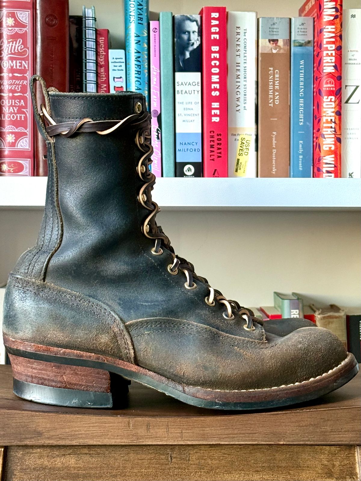 Photo by saintnick on March 2, 2025 of the Nicks LTT Heritage in Horween Black Waxed Flesh.