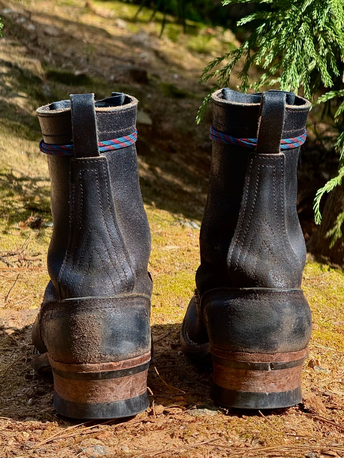 Photo by saintnick on April 5, 2025 of the Nicks LTT Heritage in Horween Black Waxed Flesh.