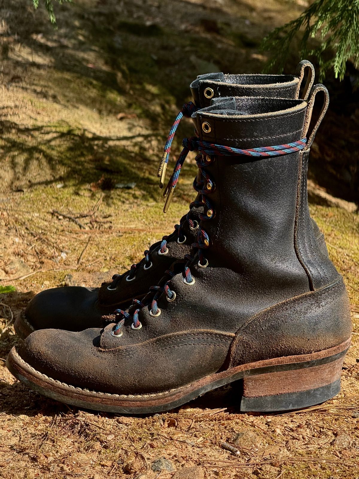 Photo by saintnick on April 5, 2025 of the Nicks LTT Heritage in Horween Black Waxed Flesh.