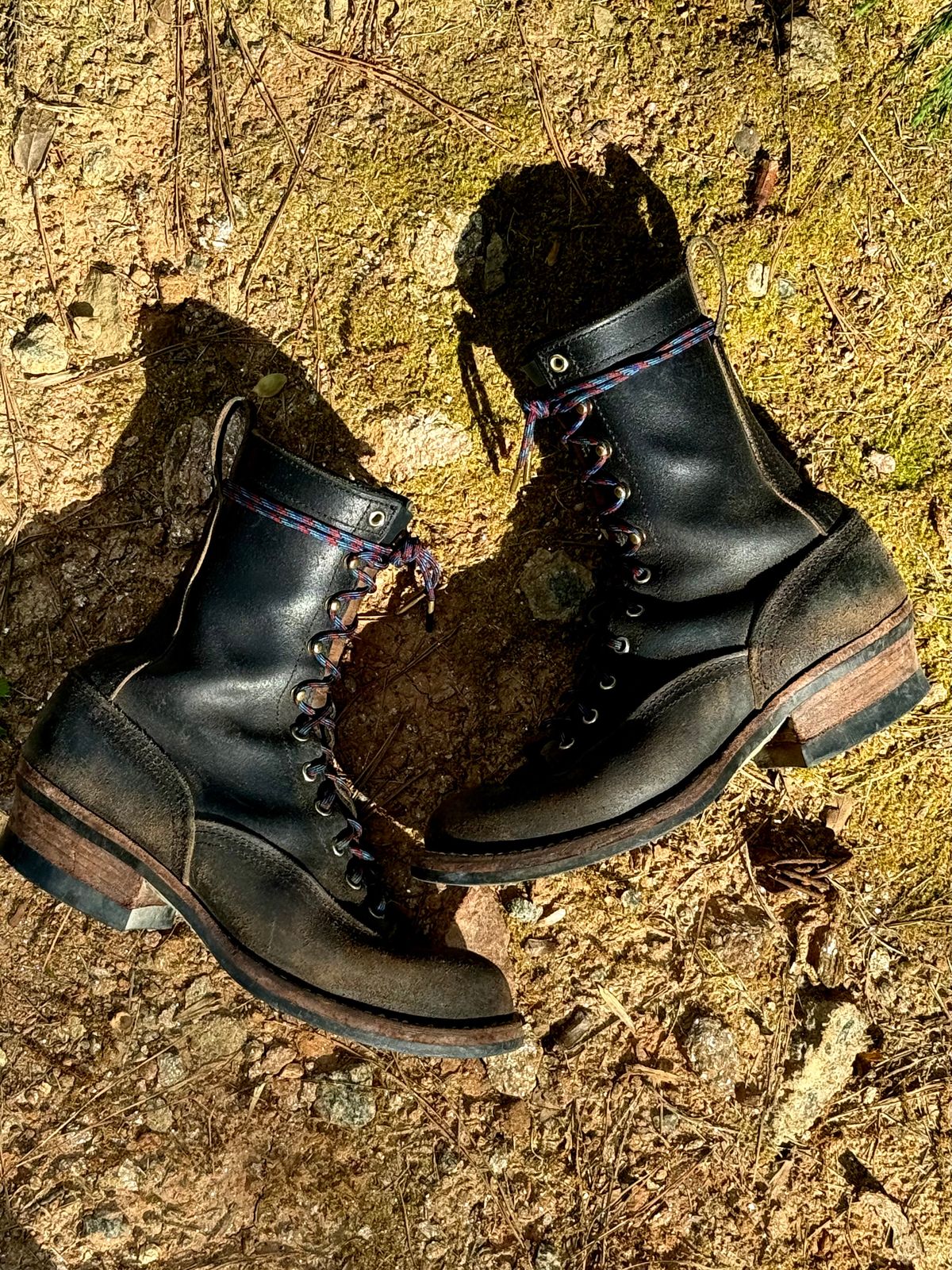 Photo by saintnick on April 5, 2025 of the Nicks LTT Heritage in Horween Black Waxed Flesh.
