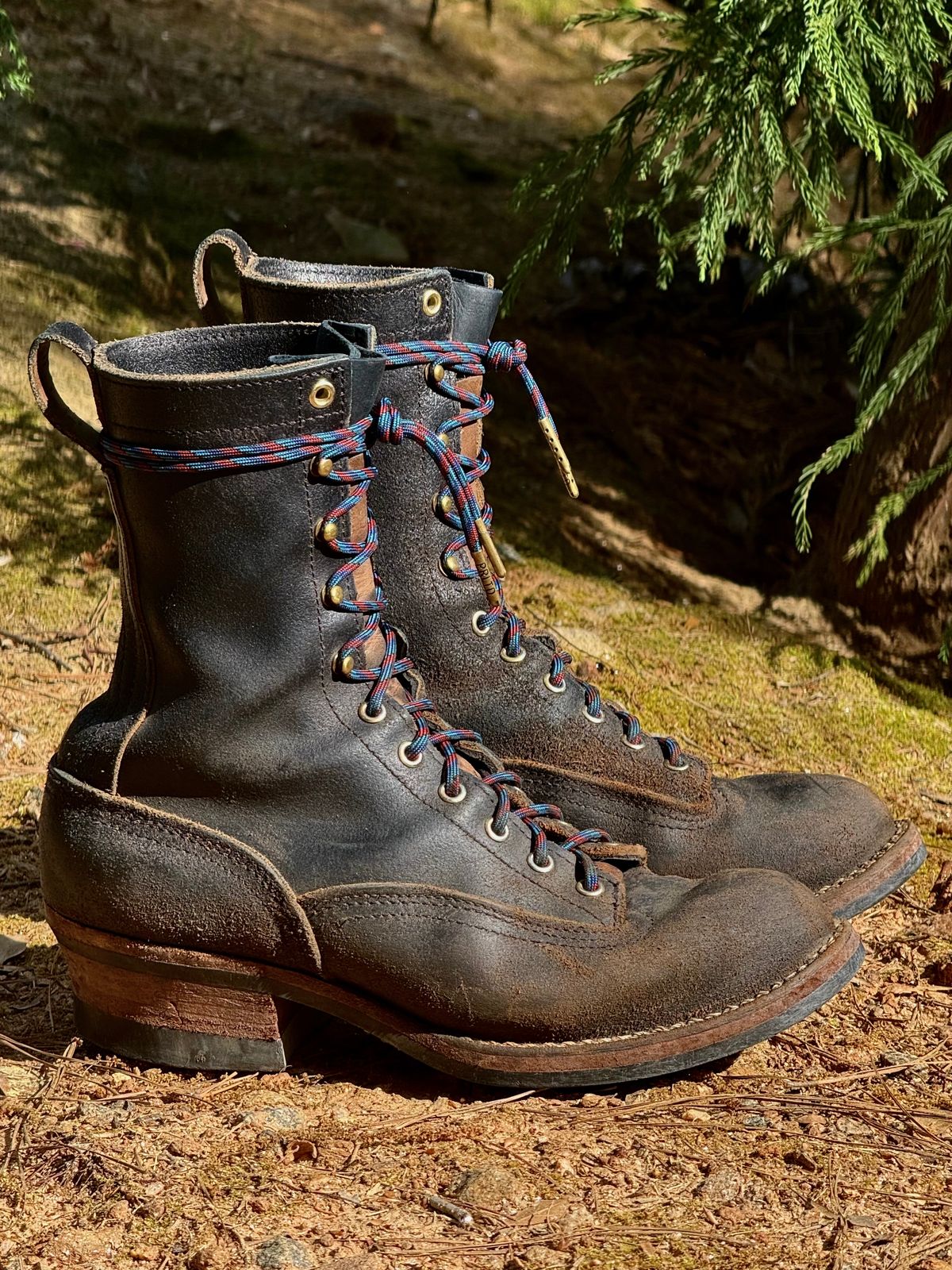 Photo by saintnick on April 5, 2025 of the Nicks LTT Heritage in Horween Black Waxed Flesh.