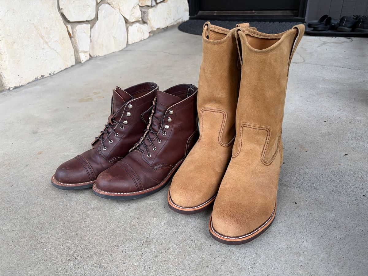 Photo by zoggyzoup on March 9, 2026 of the Red Wing Iron Ranger in S.B. Foot Amber Harness.