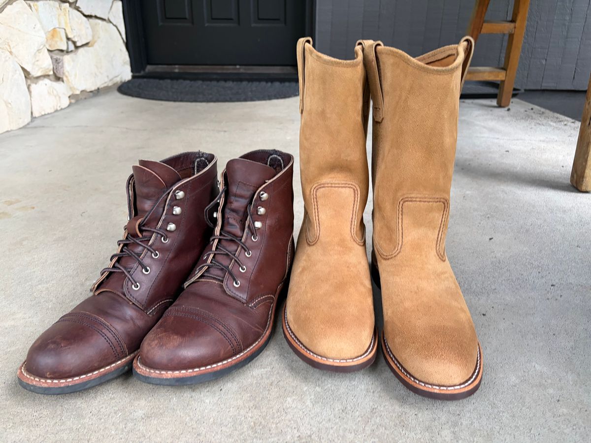 Photo by zoggyzoup on March 9, 2026 of the Red Wing Iron Ranger in S.B. Foot Amber Harness.