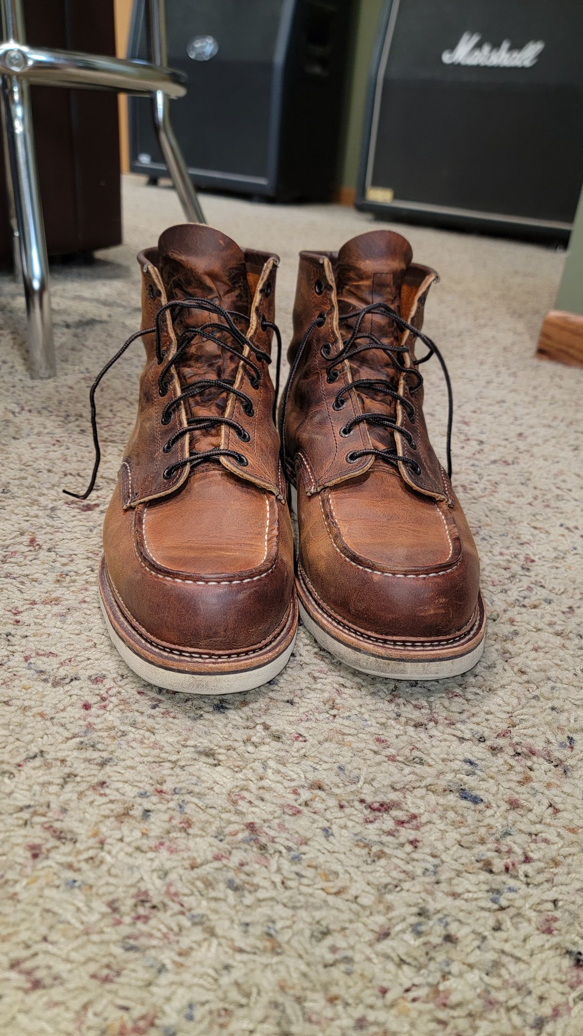 Photo by wizaxed on November 29, 2024 of the Red Wing 1907 in S.B. Foot Copper Rough and Tough.