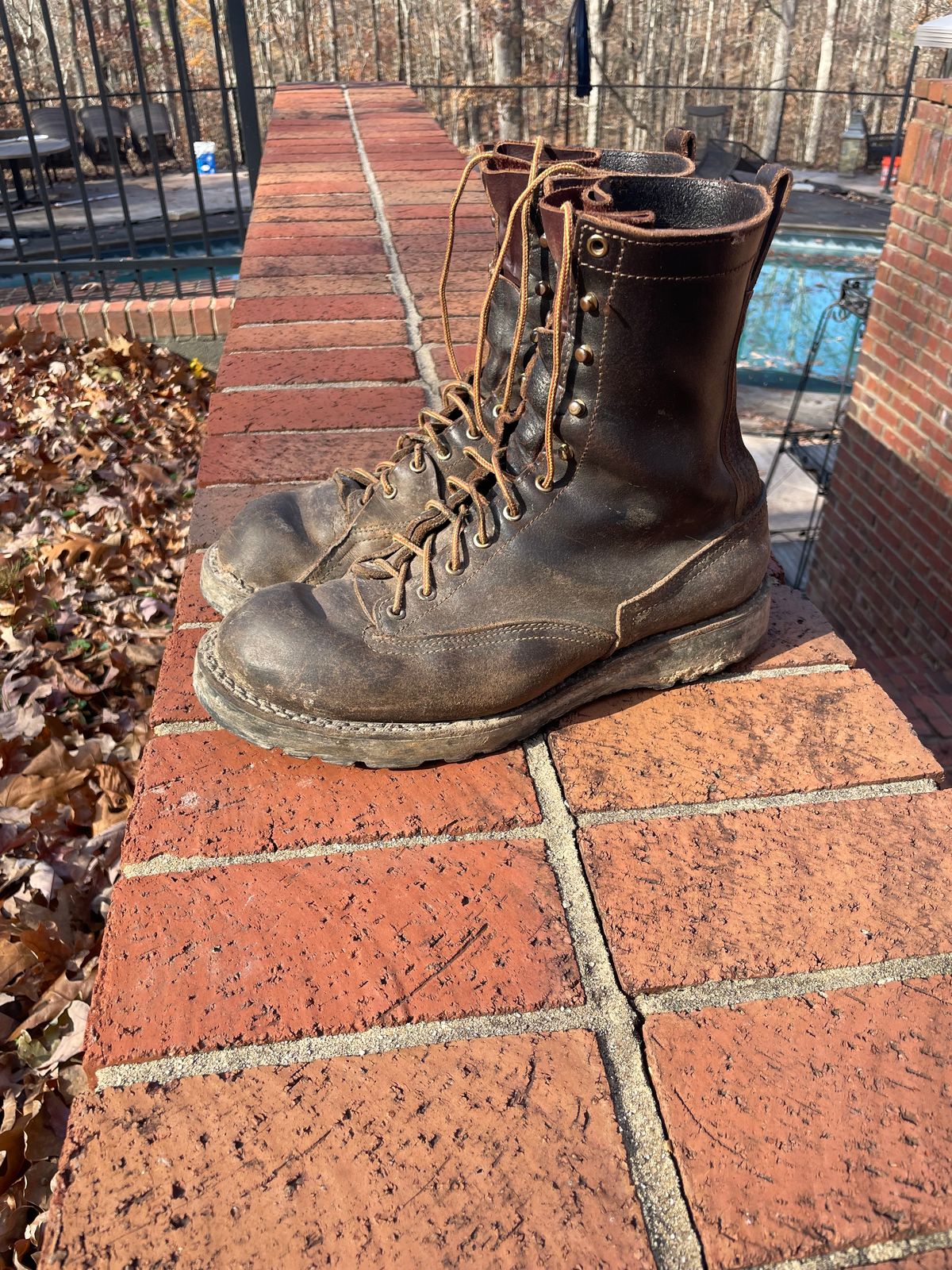 Photo by Bootman221 on December 1, 2024 of the Nicks x Rose Anvil ND3 in Horween Brown Waxed Flesh.