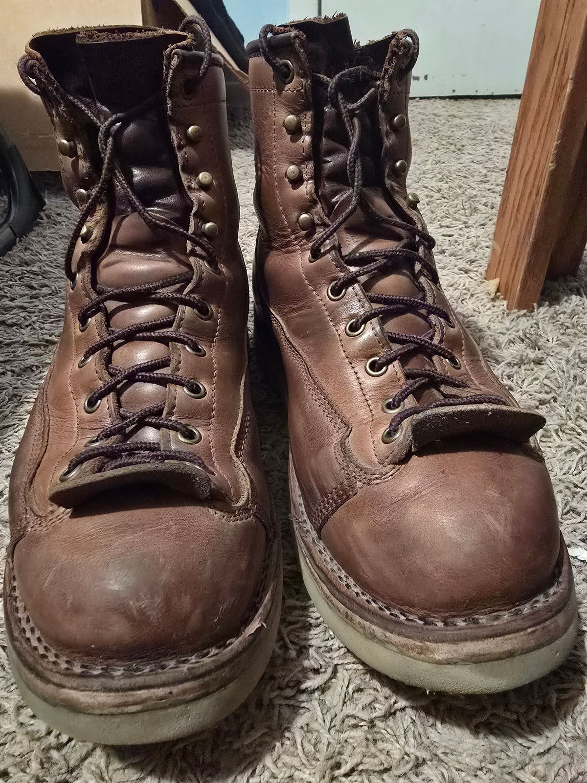 Photo by Thomas_Steed_ on January 3, 2025 of the Frank's Boots Monkey Boot in Horween Natural Chromexcel.
