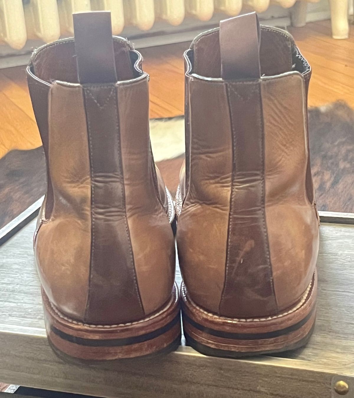 Photo by Sody101 on November 29, 2025 of the Grant Stone Chelsea Boot in Horween Dune Chromexcel.