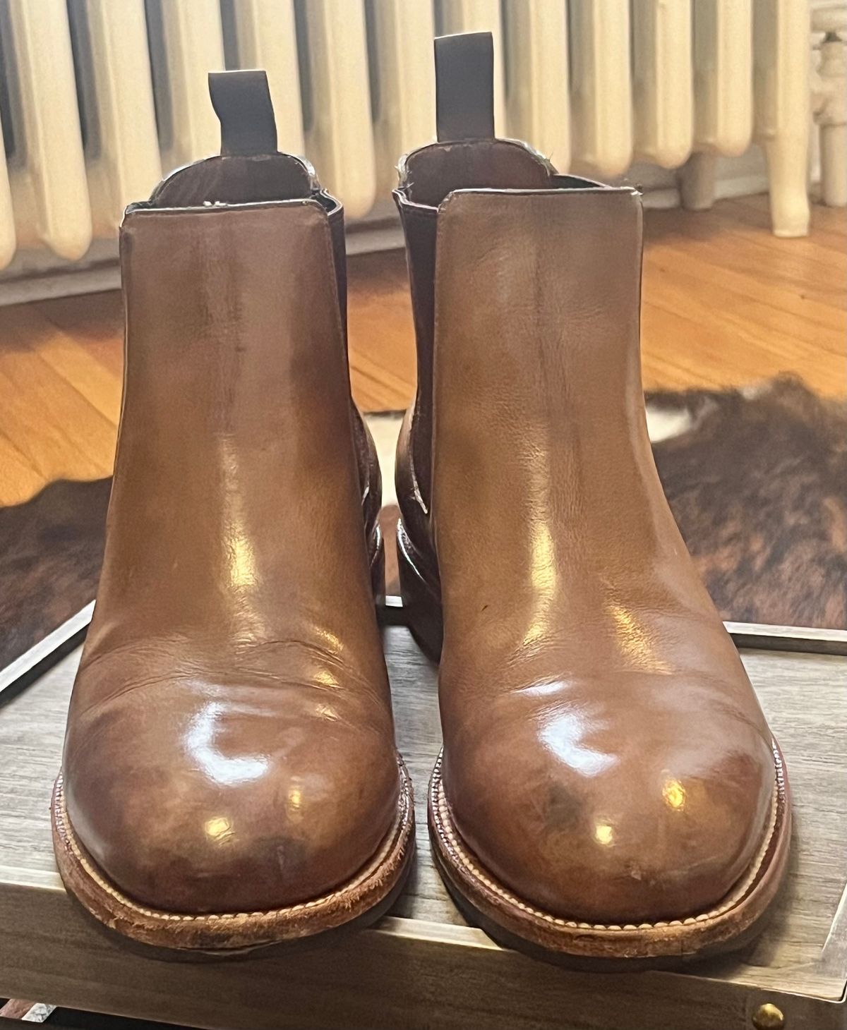 Photo by Sody101 on November 29, 2025 of the Grant Stone Chelsea Boot in Horween Dune Chromexcel.