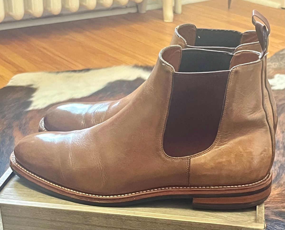 Photo by Sody101 on November 29, 2025 of the Grant Stone Chelsea Boot in Horween Dune Chromexcel.