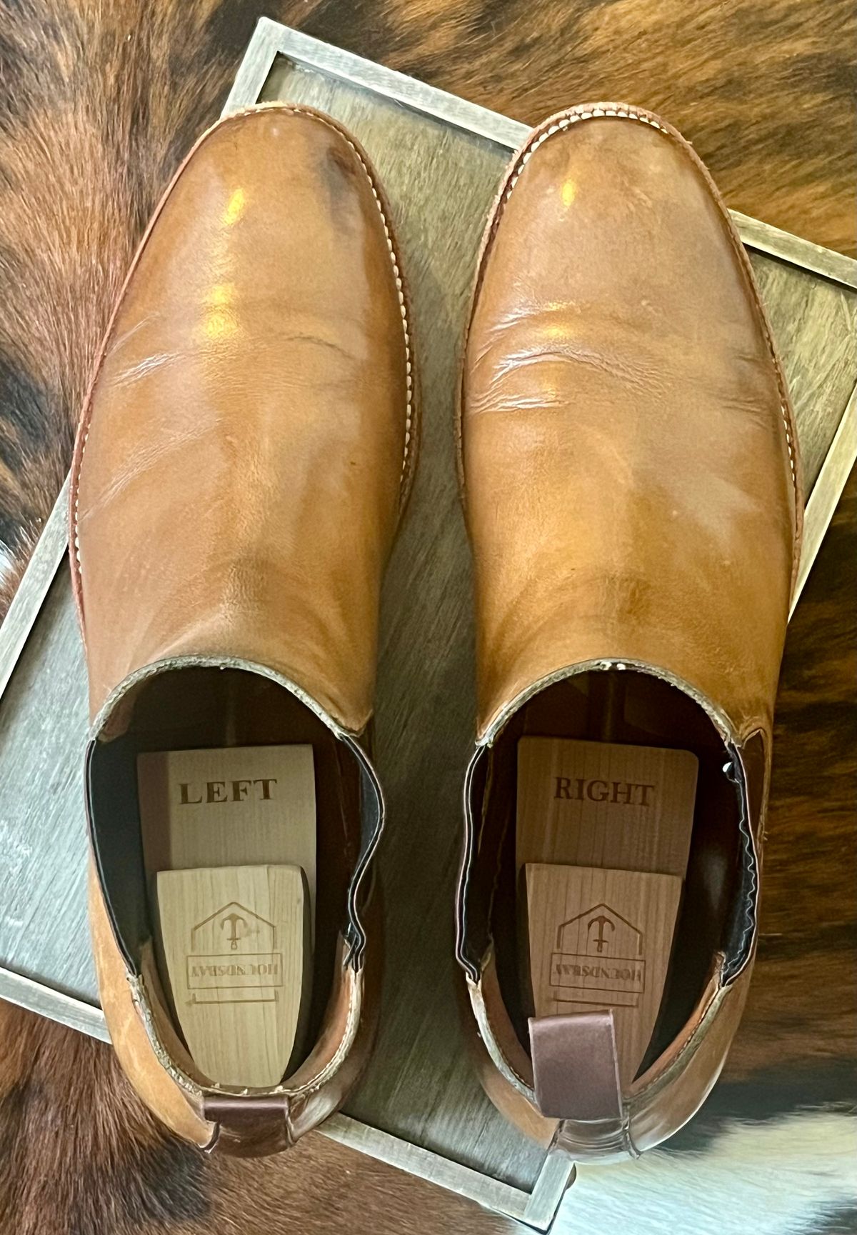 Photo by Sody101 on November 29, 2025 of the Grant Stone Chelsea Boot in Horween Dune Chromexcel.