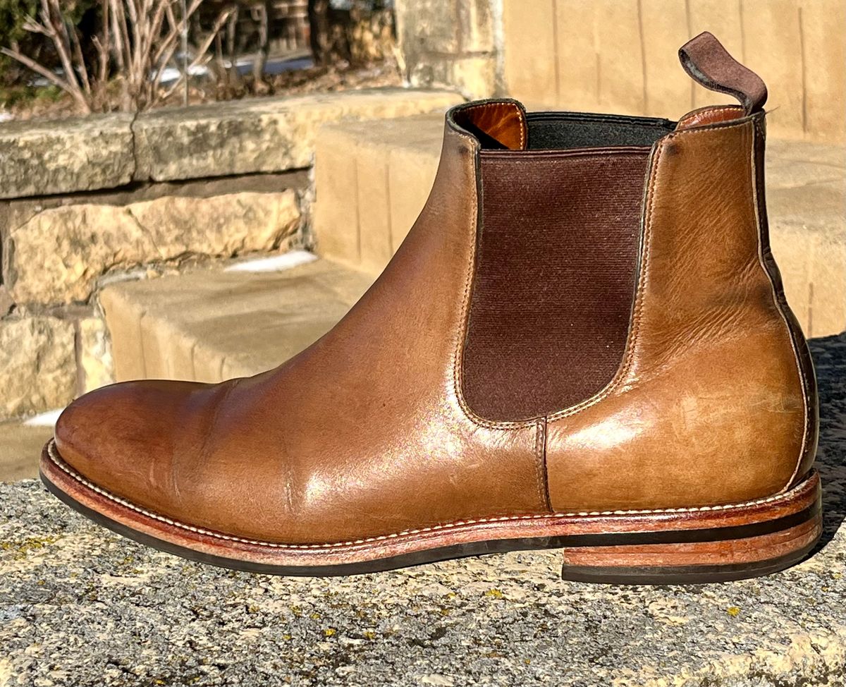 Photo by Sody101 on January 31, 2026 of the Grant Stone Chelsea Boot in Horween Dune Chromexcel.