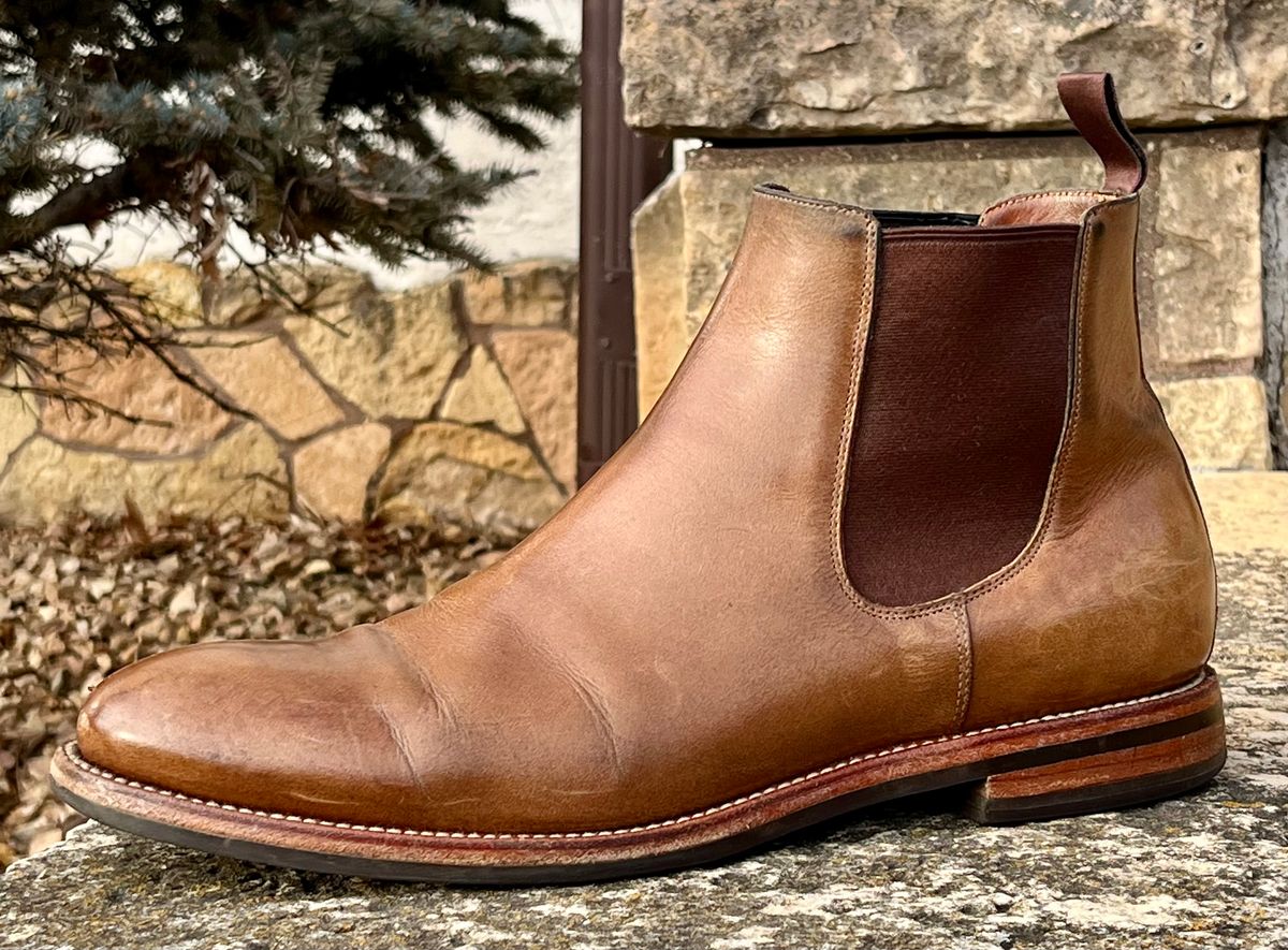 Photo by Sody101 on March 1, 2026 of the Grant Stone Chelsea Boot in Horween Dune Chromexcel.