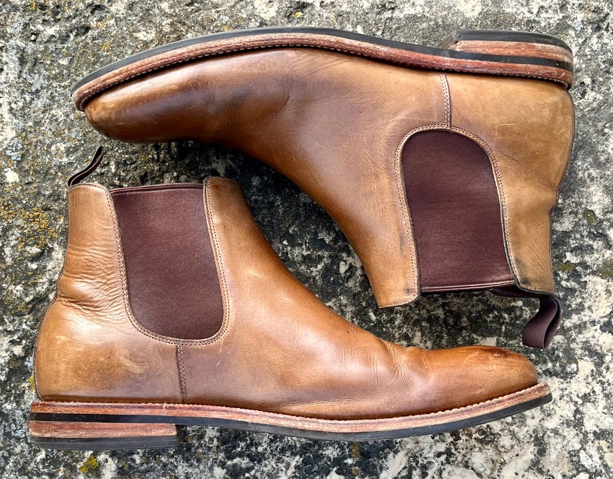 Photo by Sody101 on March 1, 2026 of the Grant Stone Chelsea Boot in Horween Dune Chromexcel.