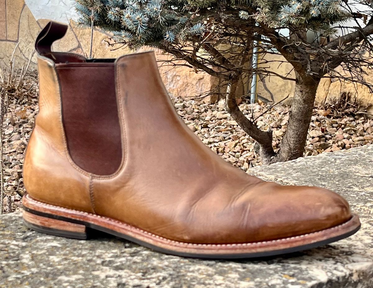 Photo by Sody101 on March 1, 2026 of the Grant Stone Chelsea Boot in Horween Dune Chromexcel.