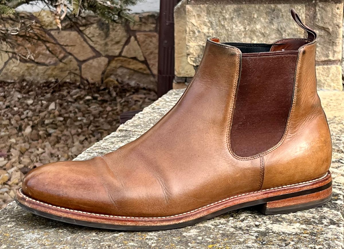 Photo by Sody101 on April 1, 2026 of the Grant Stone Chelsea Boot in Horween Dune Chromexcel.