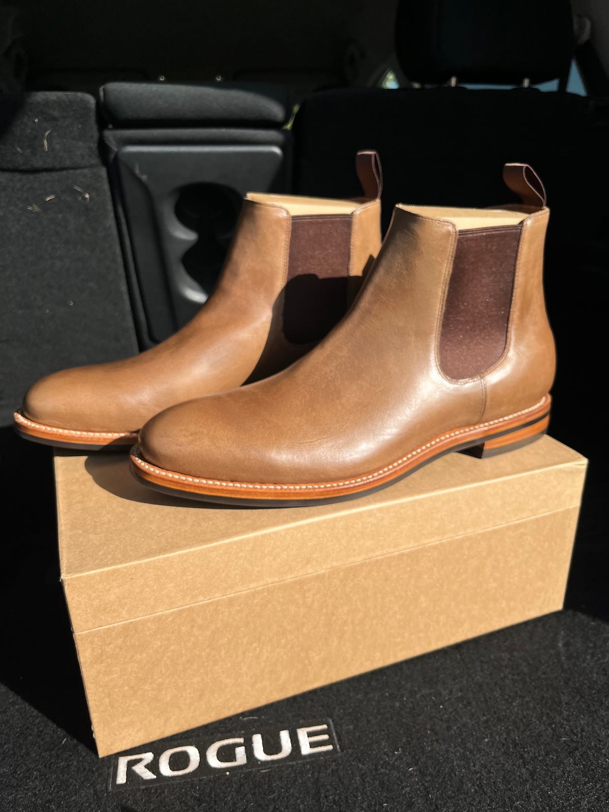 Photo by Sody101 on October 2, 2024 of the Grant Stone Chelsea Boot in Horween Dune Chromexcel.