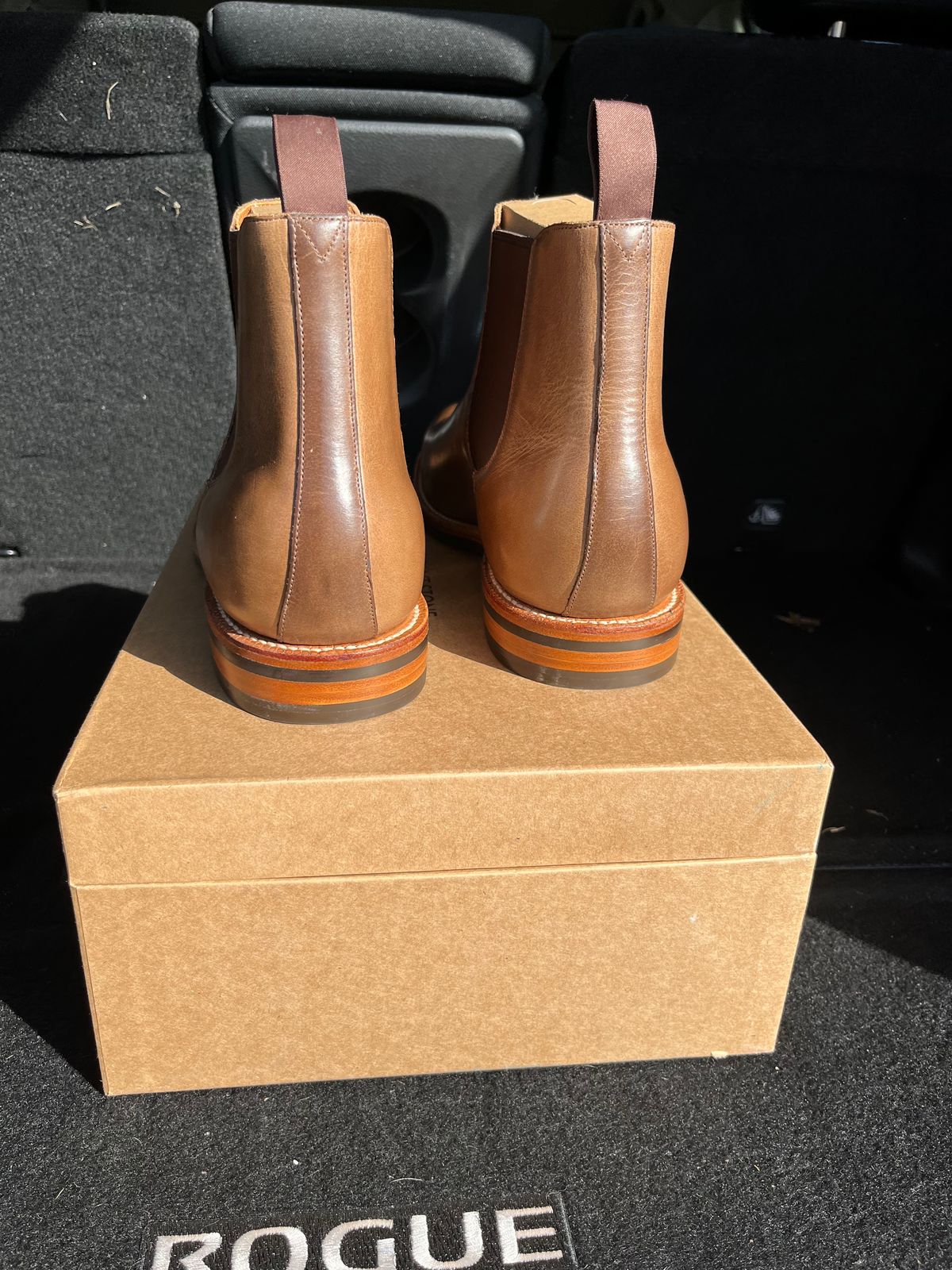 Photo by Sody101 on October 2, 2024 of the Grant Stone Chelsea Boot in Horween Dune Chromexcel.