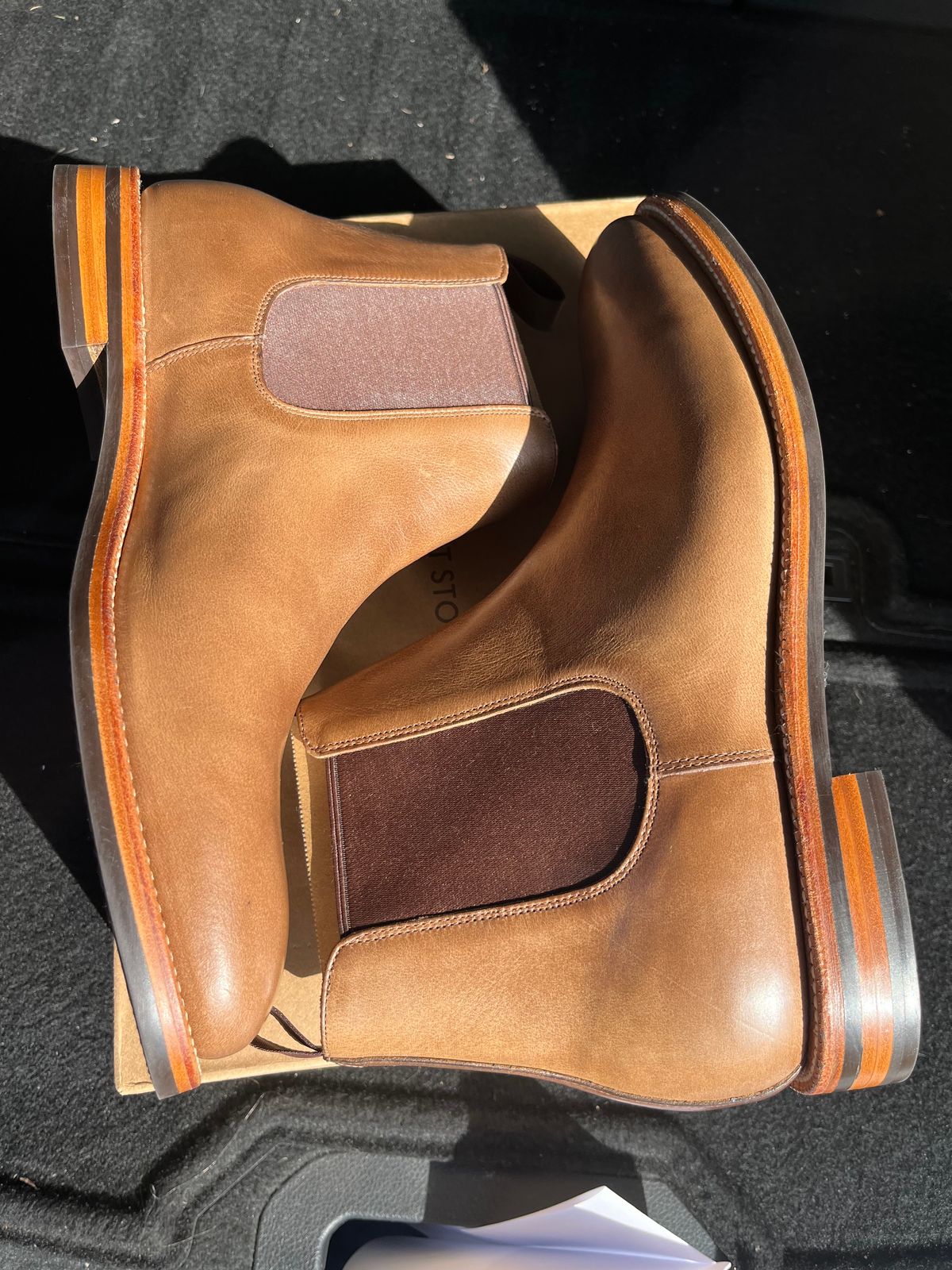Photo by Sody101 on October 2, 2024 of the Grant Stone Chelsea Boot in Horween Dune Chromexcel.