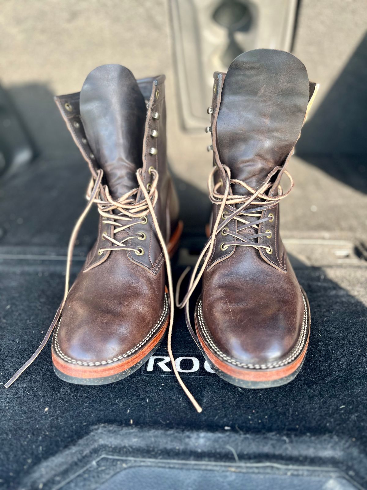 Photo by Sody101 on October 1, 2025 of the Onderhoud SVC02 Packer Boot in Maryam 1071 Rovescio Sego Horsebutt.