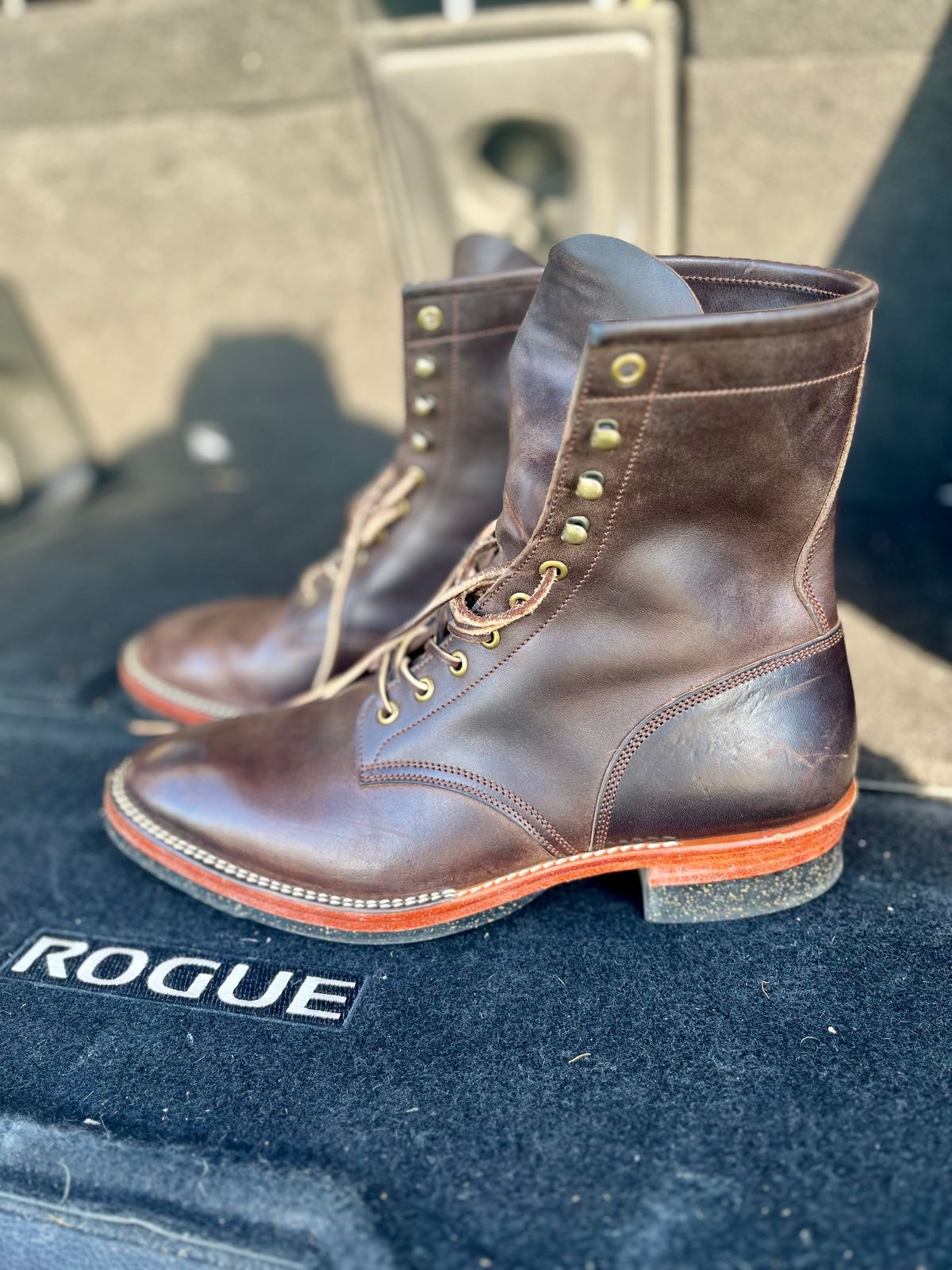 Photo by Sody101 on October 1, 2025 of the Onderhoud SVC02 Packer Boot in Maryam 1071 Rovescio Sego Horsebutt.