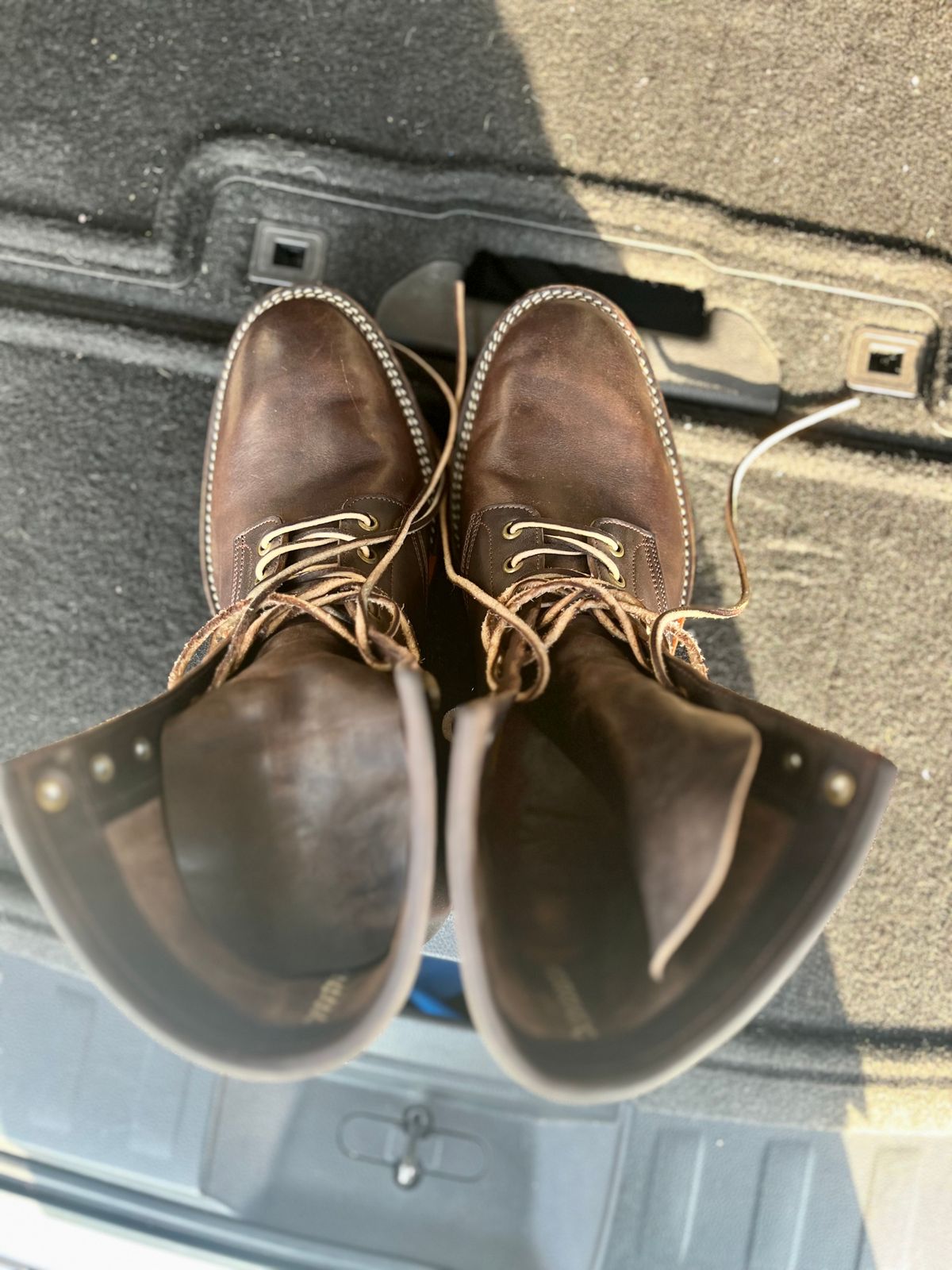 Photo by Sody101 on October 1, 2025 of the Onderhoud SVC02 Packer Boot in Maryam 1071 Rovescio Sego Horsebutt.