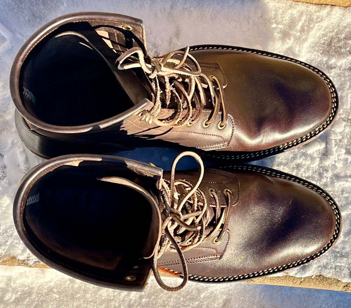 Photo by Sody101 on January 2, 2026 of the Onderhoud SVC02 Packer Boot in Maryam 1071 Rovescio Sego Horsebutt.