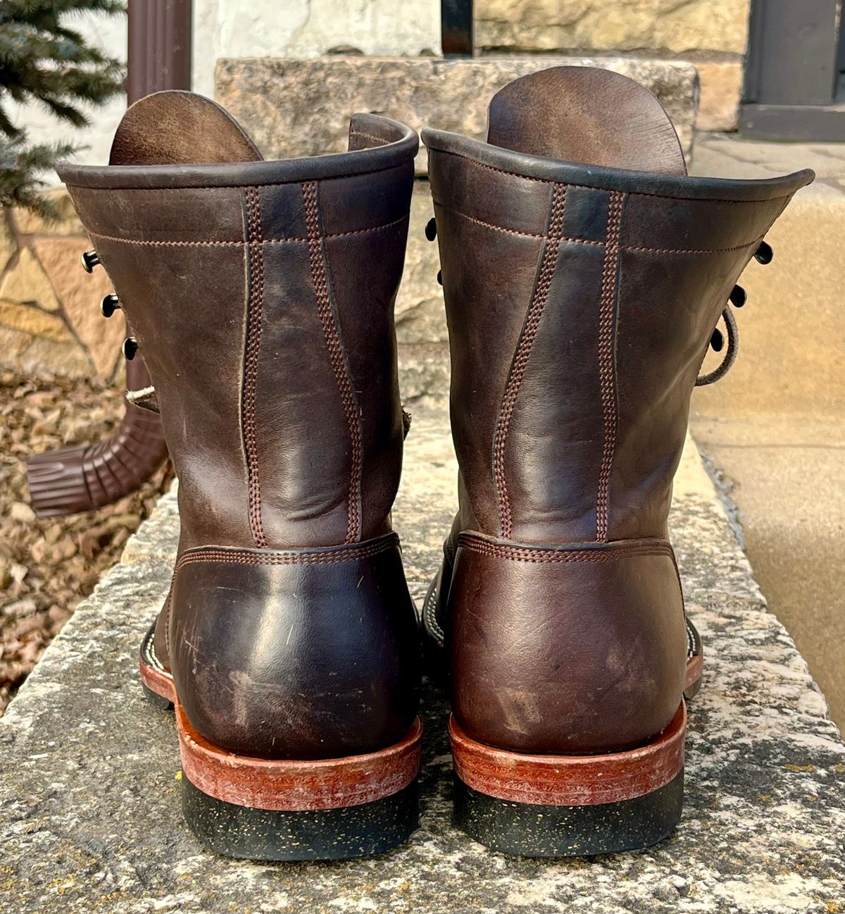 Photo by Sody101 on March 1, 2026 of the Onderhoud SVC02 Packer Boot in Maryam 1071 Rovescio Sego Horsebutt.