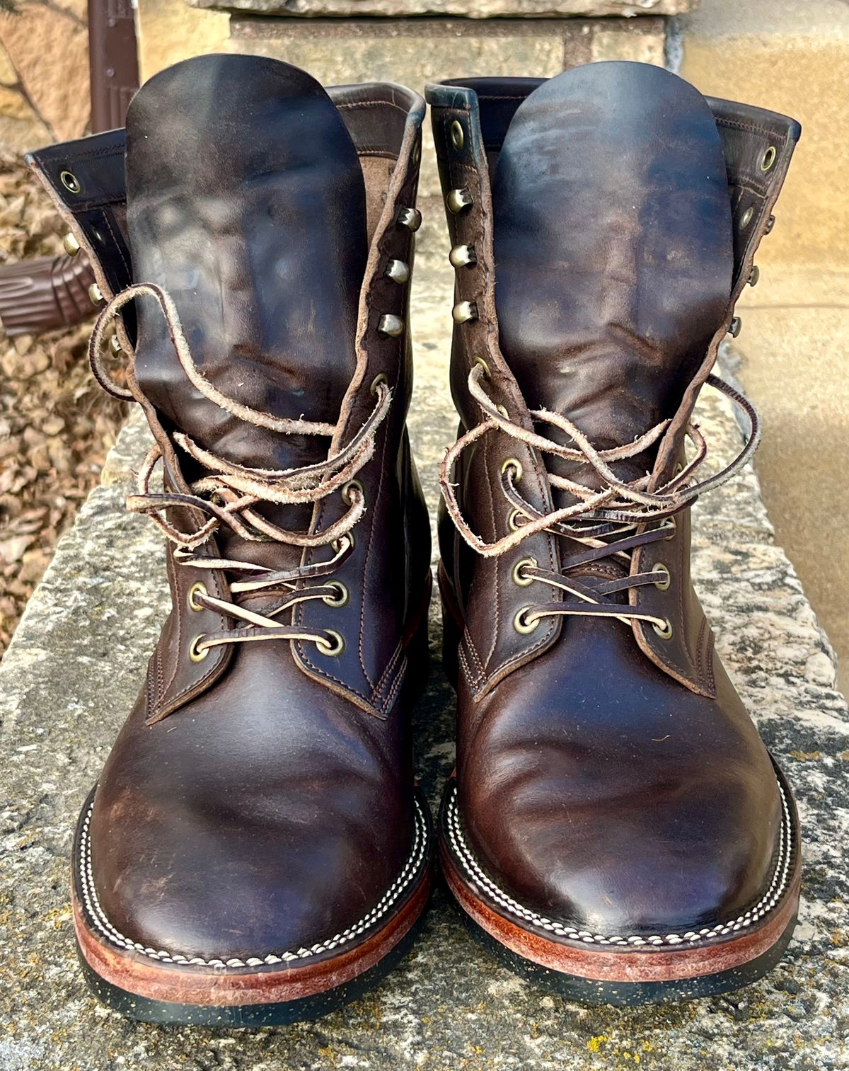 Photo by Sody101 on March 1, 2026 of the Onderhoud SVC02 Packer Boot in Maryam 1071 Rovescio Sego Horsebutt.