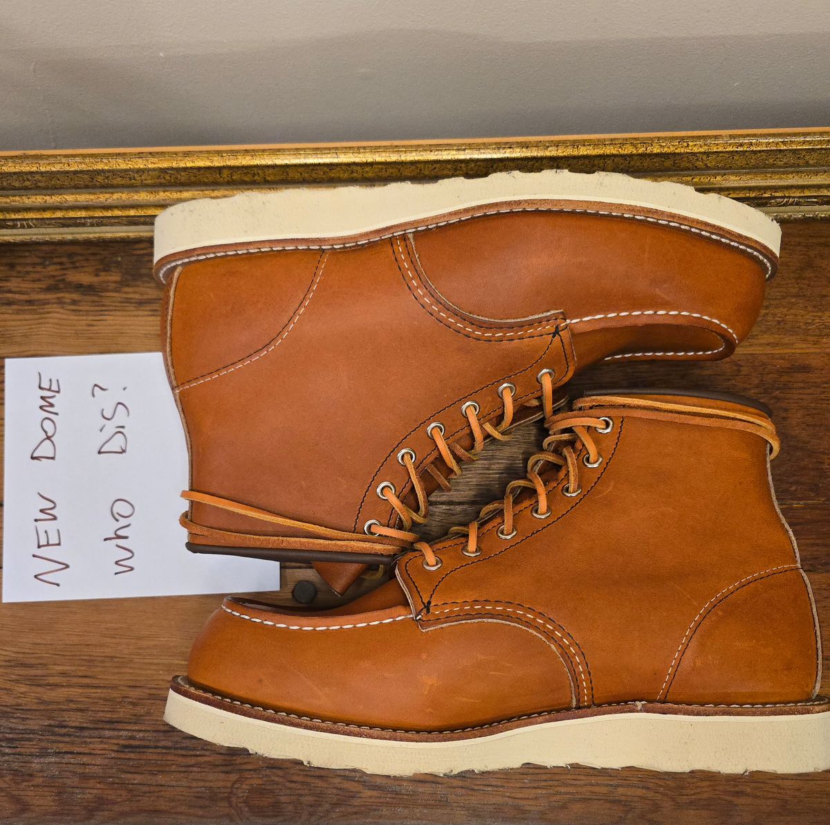 Photo by TheRedWingerDinger on October 1, 2025 of the Red Wing 875 in S.B. Foot Oro Legacy.