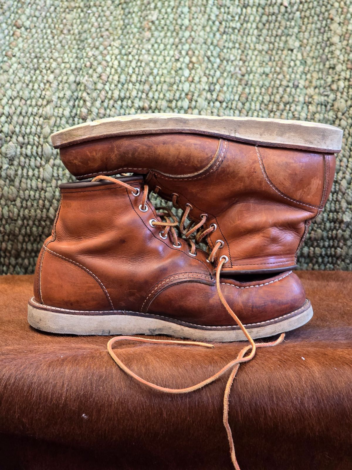 Photo by TheRedWingerDinger on December 4, 2025 of the Red Wing 875 in S.B. Foot Oro Legacy.