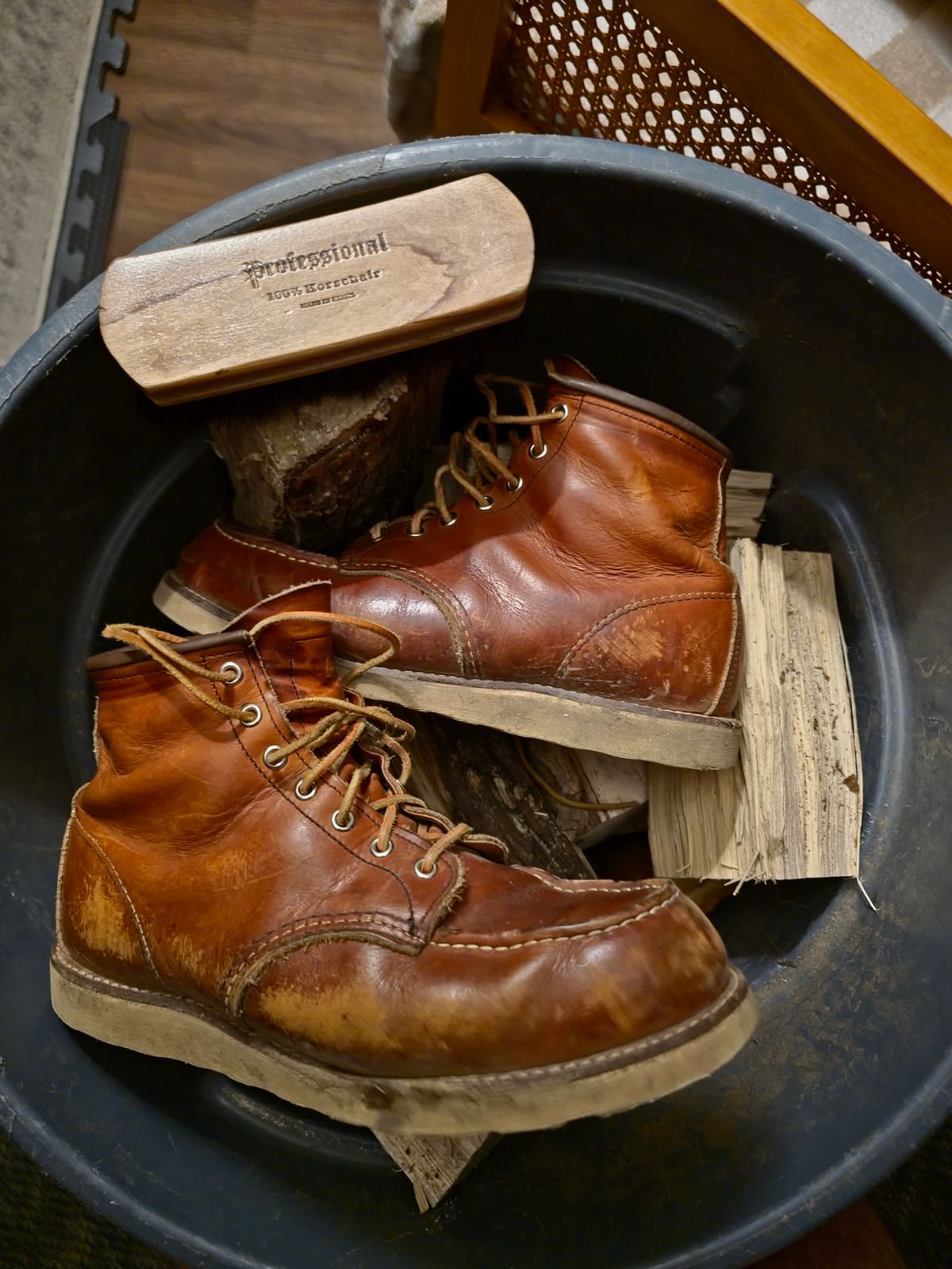 Photo by TheRedWingerDinger on March 28, 2026 of the Red Wing 875 in S.B. Foot Oro Legacy.