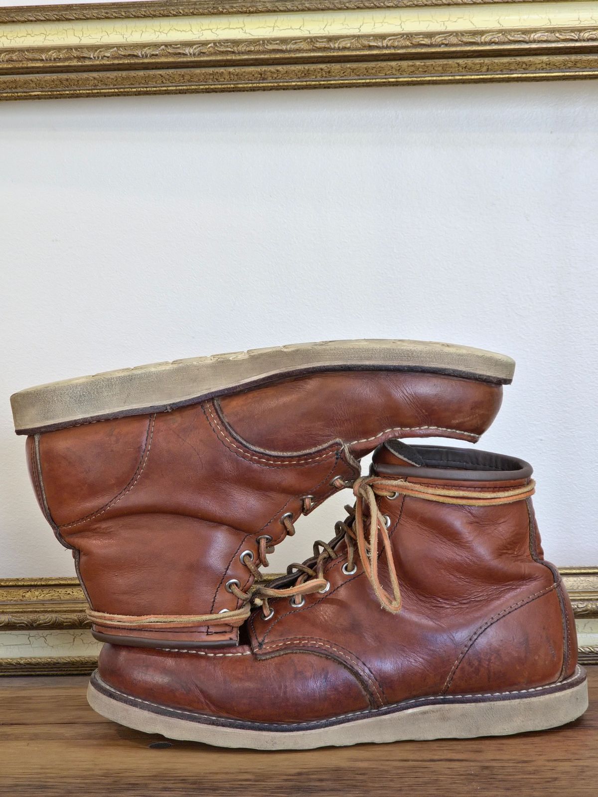 Photo by TheRedWingerDinger on April 5, 2026 of the Red Wing 875 in S.B. Foot Oro Legacy.