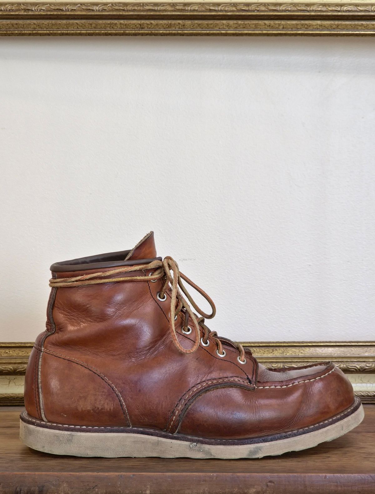 Photo by TheRedWingerDinger on April 5, 2026 of the Red Wing 875 in S.B. Foot Oro Legacy.