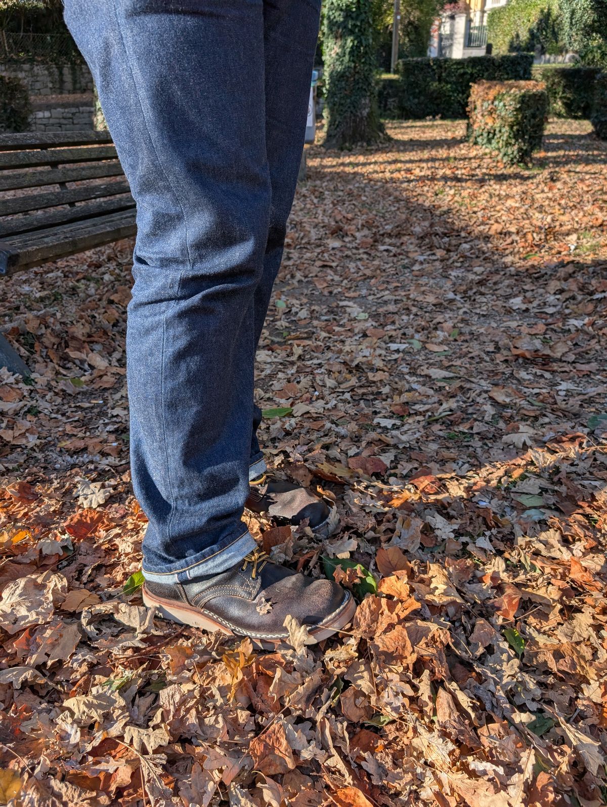 Photo by JY on December 5, 2024 of the Nicks MTO in Horween Brown Waxed Flesh.