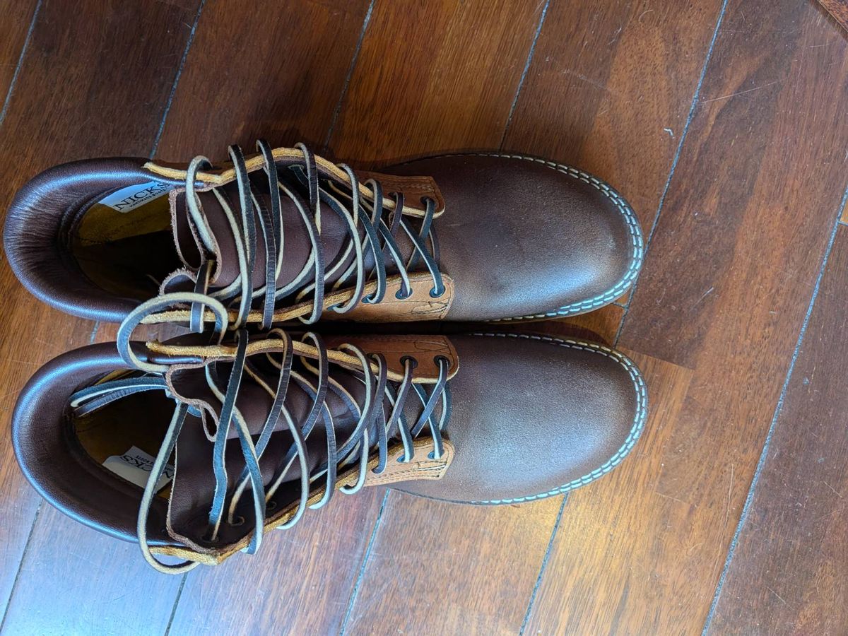 Photo by JY on October 2, 2025 of the Nicks MTO in Spokane Honey & Spokane Honey Waxed Flesh.