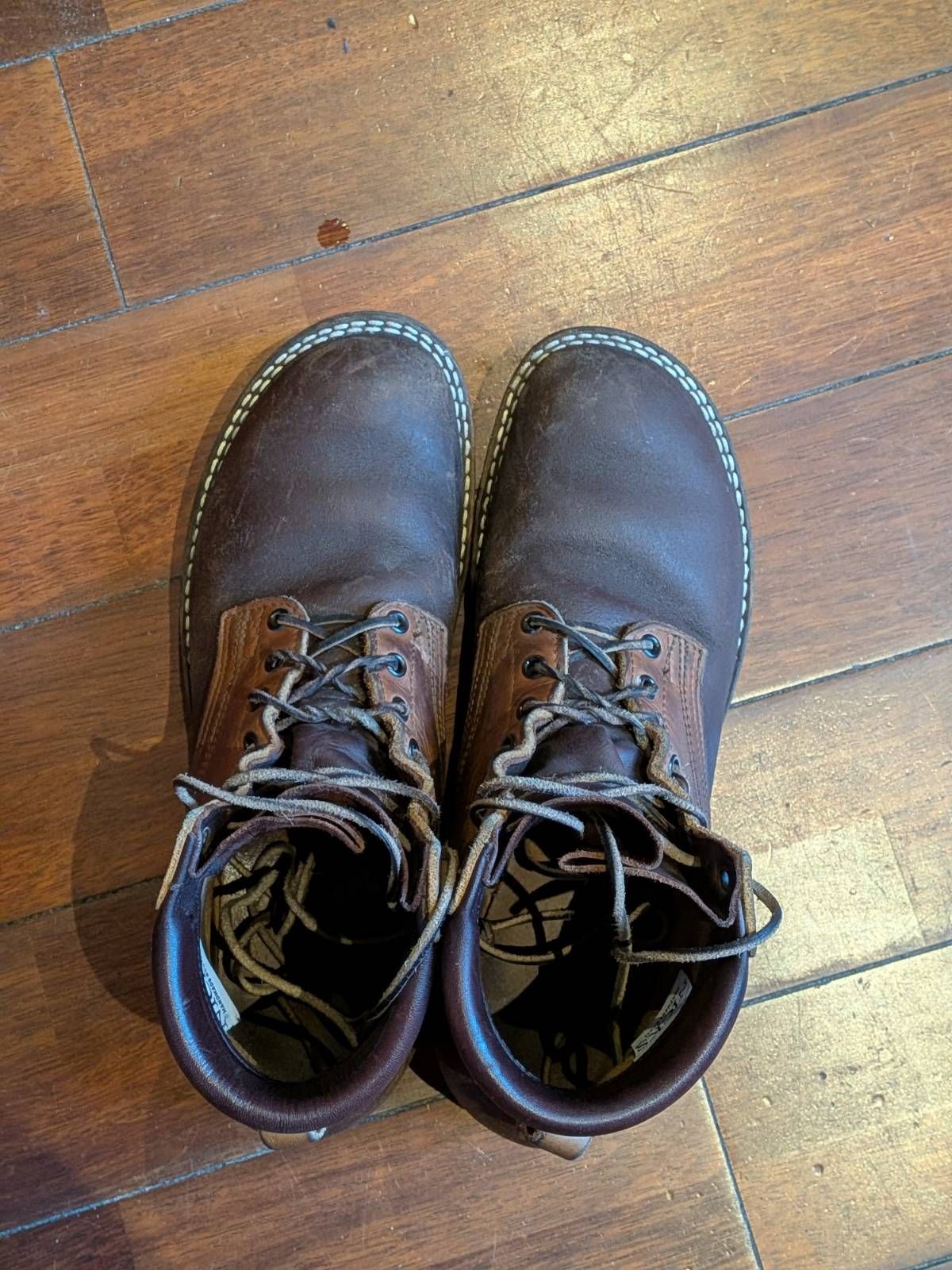 Photo by JY on December 5, 2025 of the Nicks MTO in Spokane Honey & Spokane Honey Waxed Flesh.